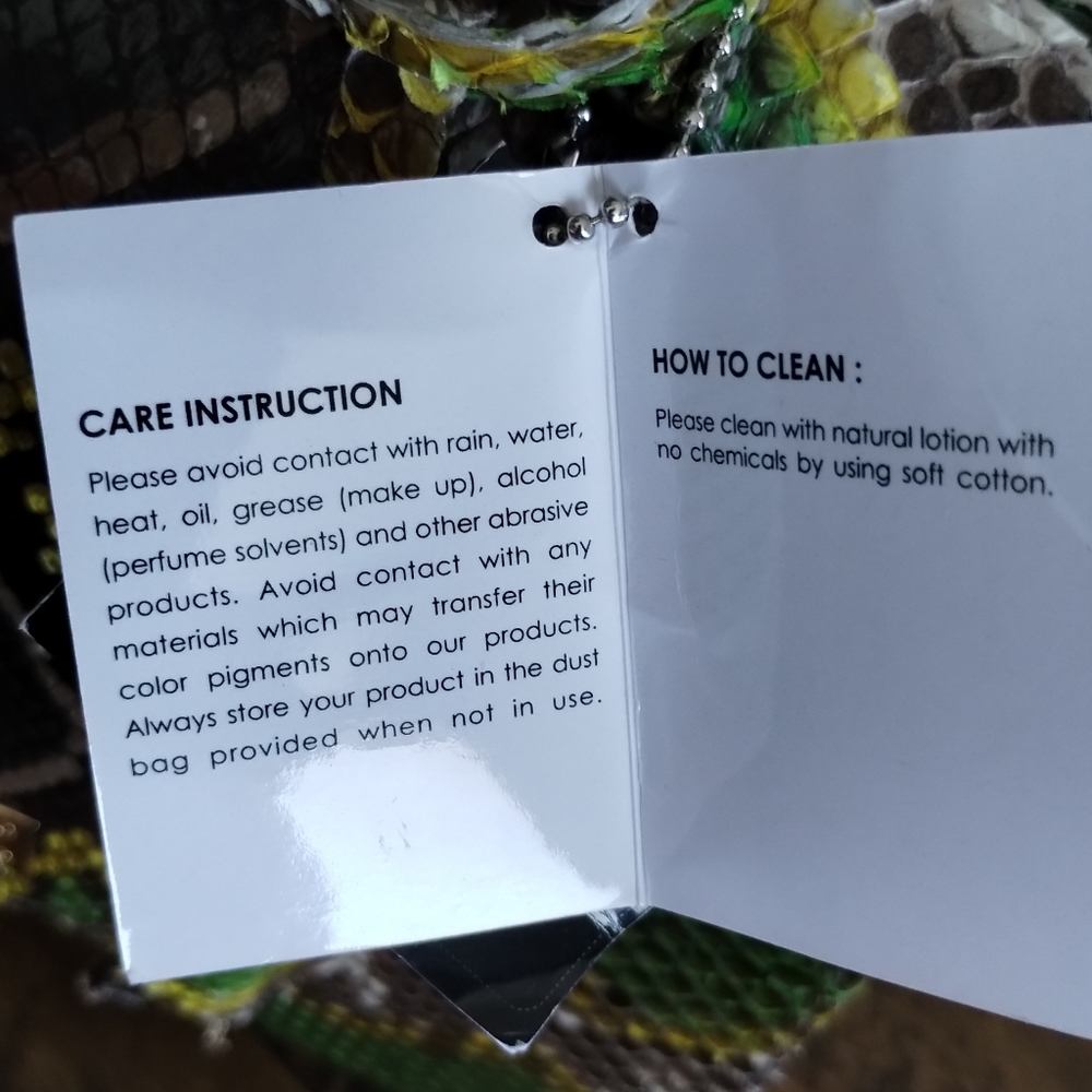 Nwt The Python Pelle Collection Exotic Skins Hard… - image 5